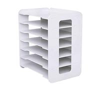 Beaudreaul Organiseur de Bureau Et Accessoires - 7 Niveaux Organiseur de bureau - Organisateur de Papier Casier - Fichier pour Bureau à Domicile - A4 Plateaux de Classement - Module de Rangement