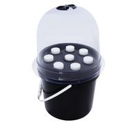 Beaudreaul Système hydroponique à 8 trous - Kit d'organisation de culture hydroponique - 27 x 27 x 29 cm - Système de culture d'intérieur - Accessoires de jardinage hydroponique - Pour jardins