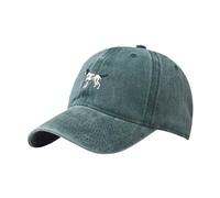 Beauf Chapeau de Canard brodé de Chiens, Couleur Unie, Tendance, personnalité, imprimé extérieur, Chapeau en Respirante Cheminée Terre Cuite (Green, One Size)