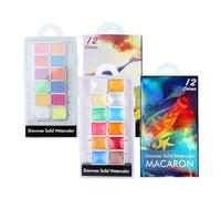 BeauFairy 24 Couleurs Solide Perle Aquarelle Ongles Peintures, Métallique Marbre Paillettes Palette de Poudre de Pigment pour Ongles, Chrome Pigment Ombre Dégradé Nail Design, pour Nail Art Dessin 01