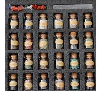 BeauFairy 26 Pièces Bouteilles de Souhaits de Pierres Précieuses, Pierres de Cristal De Guérison, Gravier de Quartz Naturel Souhaitant Une Bouteille pour Reiki, Guérison, Méditation, Décoration