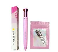 BeauFairy Crayon Maquillage 4 en 1, Multi-Fonction Maquillage Beauté Stylo avec Recharge, Eyeliner, Crayon à Sourcils, Crayon à Lèvres et Fluorescent, pour Créer un Maquillage Long-Lasting Parfait