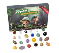 BeauFairy Ensemble de Cristaux de Guérison, Guérison Cristal Pierre Brute Naturelle, Chakra Bouteilles Pierres Précieuses, pour Guérison, Méditation, Spirituel, Relaxation, Pierres Qui Roulent