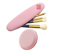 BeauFairy Étui à Pinceau de Maquillage en Silicone, Rangement Sac de Pinceaux de Maquillage de Voyage Portable, Doux Confortable, Organisateur D'outils, Petit et Portable, avec Support de Eponge 09