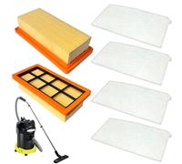 Beaufan Lot de 2 filtres plissés plats KFI 7420 et 4 filtres à air KFI 7520 compatibles avec Kärcher 1.629-731.0 AD4, AD4 Premium Aspirateur à cendres