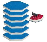 Beaufan Pack 6 recharges de vadrouille de Bain et Baignoire Compatible avec Vileda Bath Magic Bathroom, éponge Multi Surface