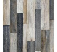 Beauflor - B.I.G Floorcoverings Sol Vinyle Link Plus - Imitation parquet irisé foncé - Surface Brillante - 3 x 3m