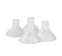 BeauGen Lot de 2 paires de coussinets de tire-lait Clearly Comfy 2.0 - Doux, extensible, transparent et confortable pour un confort et un ajustement améliorés - Sans BPA - Plastique alimentaire