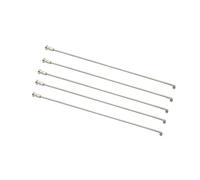 BEAUIY Lot de 5 rayons et tétons de vélo électrique en acier inoxydable 12 G x 190/191/200/203/208/215/220/235/255 mm (12 G 140 mm)