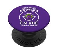 Beaujolais Nouveau en Vue Team Gouteur - Humour Fête du Vin PopSockets PopGrip Adhésif