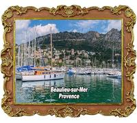 Beaulieu sur Mer Aimant de réfrigérateur souvenir touristique Provence France