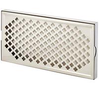 Beaumont - Bac récepteur de bar en inox, argenté, 23(H) x 300(l) x 150(P) mm, bac d'égouttage, plaque amovible, accessoire de bar destiné à récupérer les déversements, D825