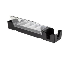 Beaumont - D871 - Distributeur de condiments et serviettes de table multifonction, Noir