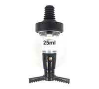 Beaumont - Mesure de bar optique pour spiritueux estampillé 25 ml, noir, pour bar professionnel ou usage domestique, distributeur optique d'alcool, mesure précise, joint en caoutchouc étanche, K493