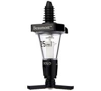 Beaumont - Mesure de bar optique pour spiritueux estampillé 25 ml, noir, pour bar professionnel ou usage domestique, distributeur optique d'alcool, mesure précise, joint en caoutchouc étanche, K493