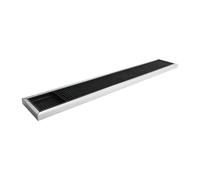 Beaumont CN741 Tapis de bar en caoutchouc avec cadre en acier inoxydable