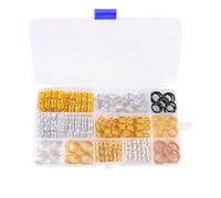 Beaupretty 1 accessoires cheveux cravate élastiques Perles clinquant tresses hair charms hair toppers bagues de bijoux de cheveux bague dreadlocks boucles de cheveux alliage