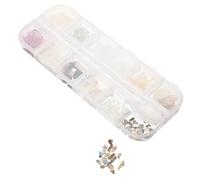 Beaupretty 1 boîte Boîte de Couleurs de Décorations Coquillages pour Ongles Charmes Manucure Petits Accessoires Nail Art pour Femmes Ornements Créatifs pour Décoration Ongles Naturels ou
