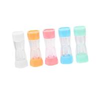 Beaupretty 1 Boîte De Rangement Lentilles De Contact Étanche Portable Étui Transparent Compact pour Lentilles Et Liquide Protection Sécurisée pour Déplacements Et Voyages 5 Pièces