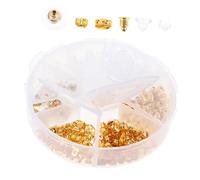 Beaupretty 1 Boîte D'oreille Et Jeu De D'oreille Backings De Boucle D'oreille Lève-boucles D'oreilles Bouchon De Boucle D'oreille Golden Gel De Silice