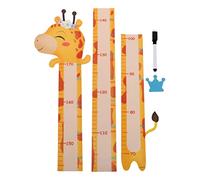 Beaupretty 1 ensemble Autocollant Mural Décoratif Animal avec Règle de Hauteur Autocollante pour Garçon Fille Toise Murale et Amovible pour Chambre Garçon Fille Design et Ludique