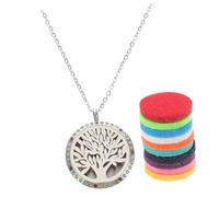 Beaupretty 1 Ensemble collier pendentif aromathérapie collier diffuseur avec feutre bijoux diffuseur de parfum pendentif huile d'aromathérapie tapis feutré Couleur Aléatoire