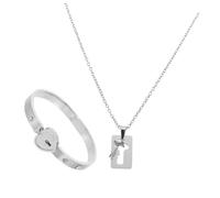 Beaupretty 1 Ensemble De Bijoux Pour Couple Bracelets Clés Serrure Van Costume Collier Pour Couple Collier Pour Couple Bracelet Pour Amoureux Bracelet Pour Homme Chaîne De Poignet