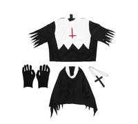 Beaupretty 1 ensemble Déguisement de Zombie Prêtre Costume Cosplay Halloween Tenue de Fête Xl pour Accessoires de Mascarade et Photobooth