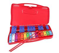 Beaupretty 1 Ensemble Instrument de Musique Portable pour Garçon Fille Piano à Percussion Tons Rouge Éducatif pour Développer Intérêt Musical Distinction des Couleurs