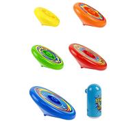 Beaupretty 1 Ensemble Jouets Gyroscopiques Portables pour Garçon Fille Toupies Colorées Amusantes avec Lanceur Jouets de Bureau Empilables pour Renforcer la Relation Parent