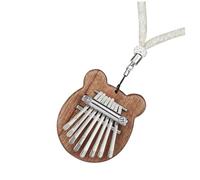 Beaupretty 1 ensemble Kalimba Portable de Tons Piano à Pouce Ergonomique pour Débutants Instrument de Musique Mini avec Design Pratique et Confortable Couleur Marron
