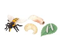 Beaupretty 1 Ensemble Modèle Éducatif Simulé Cycle de Vie des Abeilles de Figurines pour Apprentissage Scolaire et Cognition Insecte