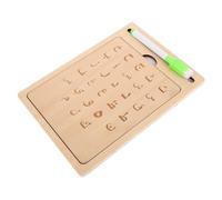 Beaupretty 1 Ensemble Planche de Traçage Bois de Alphabet Arabe pour Garçon Fille Outil Éducatif Montessori de Pratique et Apprentissage des Lettres pour Garçons et Filles pour Maternelle et