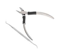 Beaupretty 1 Jeu à outil pour enlever les cuticules grattoir à cuticules lame ciseaux ciseaux à outils manucure kit pédicure pour ongle kit de soin des Black