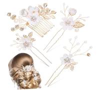 Beaupretty 1 Jeu épingle à cheveux de mariée accessoires de cheveux de demoiselle d'honneur pinces à cheveux épingles à cheveux accessoires pour cheveux chignons bijoux de cheveux alliage