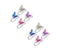 Beaupretty 1 jeu Faux Anneau De Nez Pour Femme Pince-Nez Faux Anneaux De Nez Décorations De Nez Anneaux De Nez À Clipser Anneaux De Nez Piercings De Nez 4 pièces