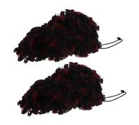Beaupretty 1 Paire accessoire de cheveux pour femmes Chignon chignon désordonné queue de cheval de cheveux humains forme de beignet de cheveux coiffure chignons Fil haute température