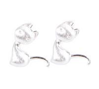 Beaupretty 1 Paire boucles d'oreilles en sterling plaqué branché petites boucles d'oreilles pour boucles d'oreilles à plat gouttes auriculaires féminines d'oreille créative