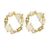 Beaupretty 1 Paire Boucles D'oreilles Tiges Cercle Géométrique étalon délicat petit clous d'oreilles femmes boucles d'oreilles pour femmes clou d'oreille femme Métal Golden
