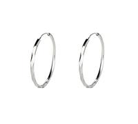 Beaupretty 1 paire Boucles Oreilles pour Femmes Créoles Argentées Allergiques Accessoire de Mode Unique pour Style Élégant