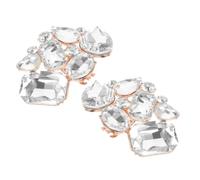 Beaupretty 1 Paire De Boucles De Chaussures En Cristal Clips De Chaussures De Mariée Décorations De Fête Chaussures De Mariée Clips De Talons Hauts Pince À Chaussures Pour Femmes Pince