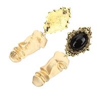 Beaupretty 1 Paire De Boucles D'Oreilles Demi-Visage Boucles D'Oreilles Étranges Boucles D'Oreilles Esthétiques Pour Femmes Boucles D'Oreilles Pendantes Pour Le Corps