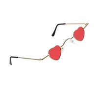 Beaupretty 1 Paire De Lunettes De Soleil Rondes Style Festival Style Hippie Tendance Rouge