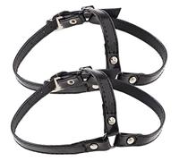 Beaupretty 1 Paire De Sangles À Boucle Pour Chaussures Talons Amovibles Chaussures Pour Femmes Attaches Accessoires Alliage D'Aluminium Noir