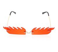 Beaupretty 1 Paire de Soleil sans Monture Forme de Flamme pour Hommes et Femmes Design Unique et Parfait pour Photos Amusantes Entre