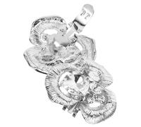 Beaupretty 1 Paire Décorations De Fleurs De Chaussures Amovible Clips Ornement Détachable Femme Accessoire Épouser De Mariée Charme Embellissements Inserts Alliage De Zinc