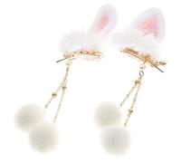 Beaupretty 1 Paire Pince à Cheveux Oreille De Lapin Style Barrette Mini Pour Groupe Tondeuses Élastiques à Cheveux Filles Pinces à Cheveux Mignon Le Fard à Paupières Mâchoire Rat Métal
