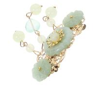 Beaupretty 1 Pc barrettes accessoires cheveux barrettes de cheveux de jade pince à queue de cheval décorative chic frange clip pinces cheveu pince à cheveux femme coiffure femme un verre