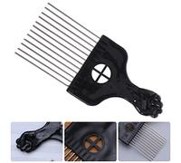 Beaupretty 1 Pc brosse à cheveux large brush peignes équerre coiffeuse equerres peigne à moustache pliant peigne de naissance peigne démêlant nappe démêler peigne lisse peigne râteau Black