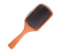 Beaupretty 1 Pc Peigne à Coussin D'air En Bois Brosse Sèche-cheveux Pinceau Portable Corps Peigne à Lentes Rentrer Pro Kit De Cils Le Fard à Paupières Éponge Démêlant Pour Hêtre Brown